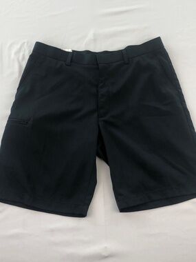 Grand Slam Navy Blue Golf Straight Flat Front Mens Shorts 10" Inseam Size 36